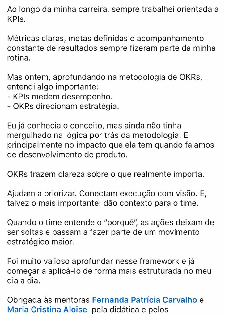 Post do LinkedIn